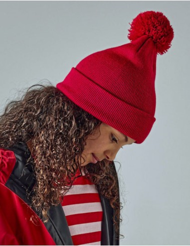 BEE-B426B-Junior Original Pom Pom Beanie